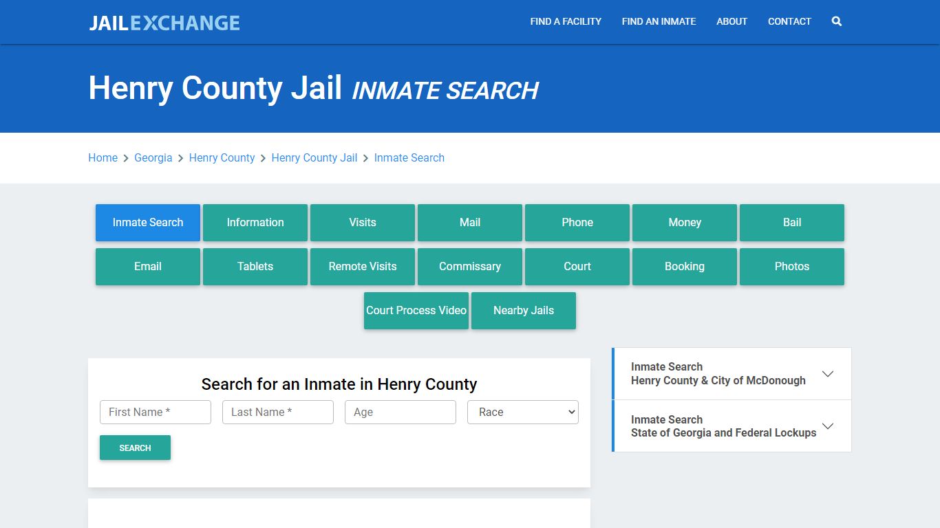 Henry County Jail, GA Inmate Search: Roster & Mugshots